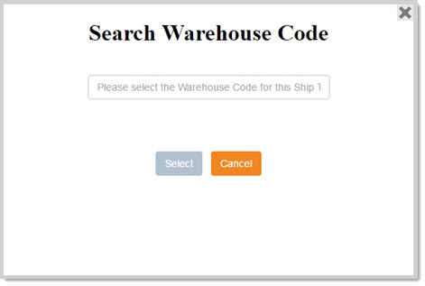 Search Warehouse Code